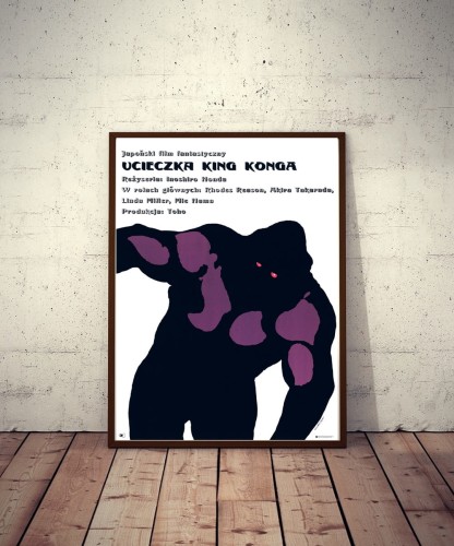 ucieczka-king-konga-marek-mosinski-polski-plakat-rama.