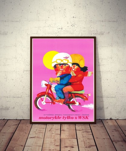 motocykle-tylko-z-wsk-marek-mosinski-polski-plakat-rama.